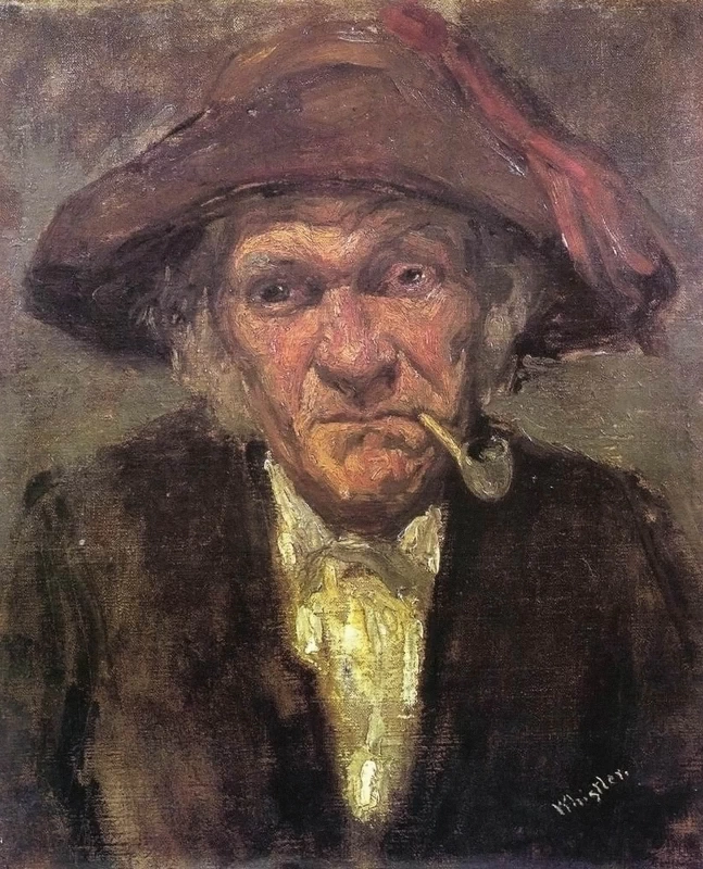 Ames McNeill Whistler - 108, Testa di vecchio che fuma, Musée d'Orsay, Parigi